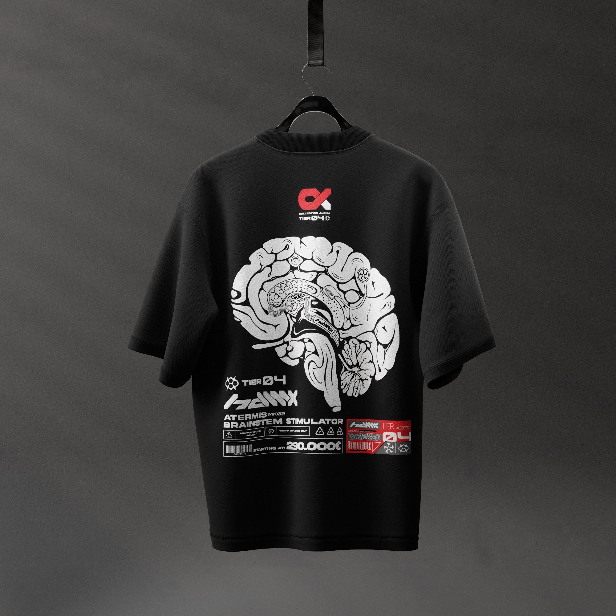Tier 04 Atermis | Organic Cotton Tee Black