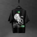 HDMX LAB Tier 02 Sentinel – schwarzes Oversized Organic Cotton Tee mit Sentinel-Rückenprint