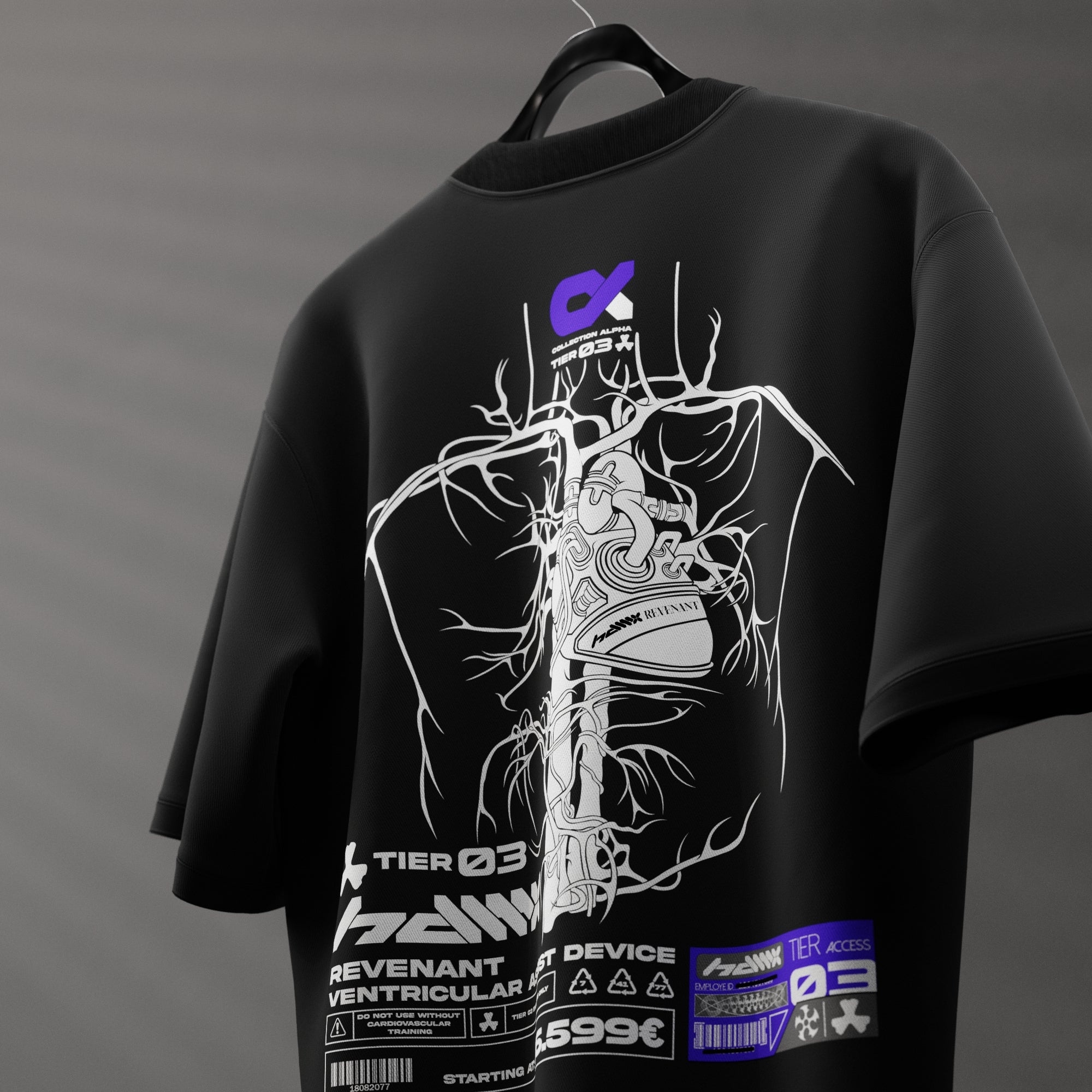 Tier 03 Revenant | Organic Cotton Tee Black