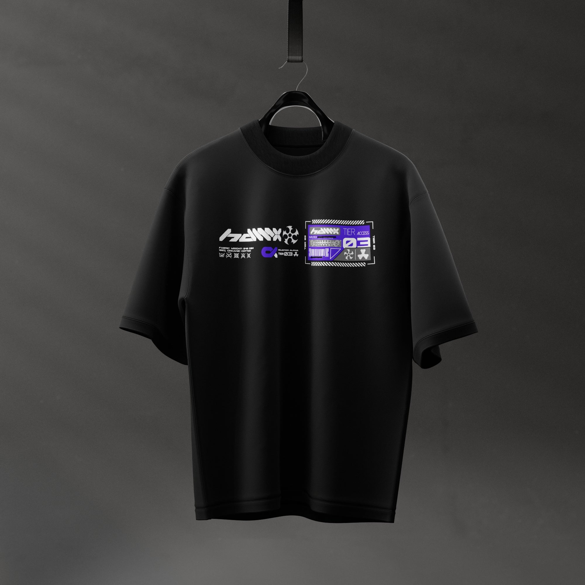 Tier 03 Revenant | Organic Cotton Tee Black